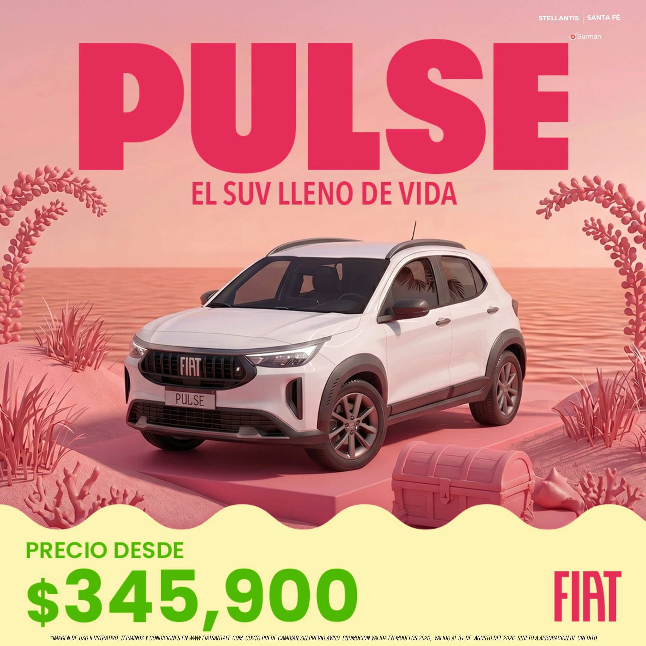 Fiat Pulse 2026 desde $345,900