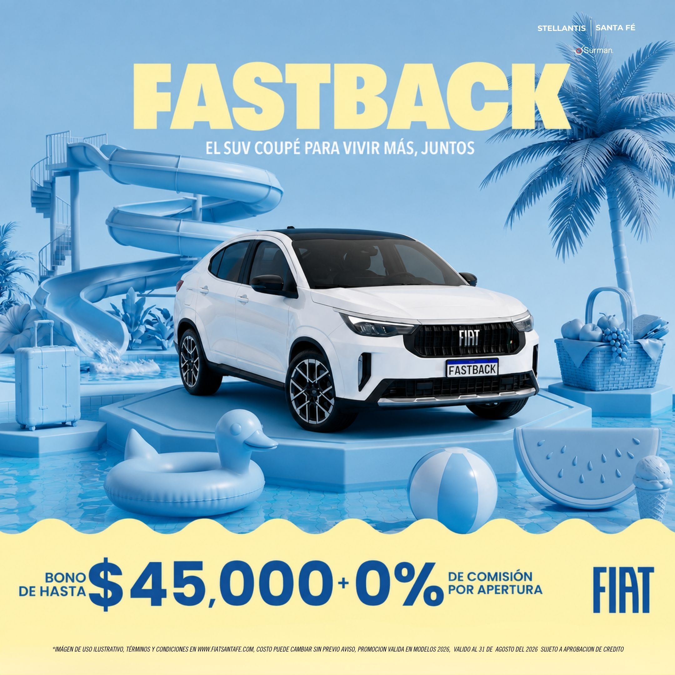 Fiat Fastback 2026 con bono de hasta $45,000