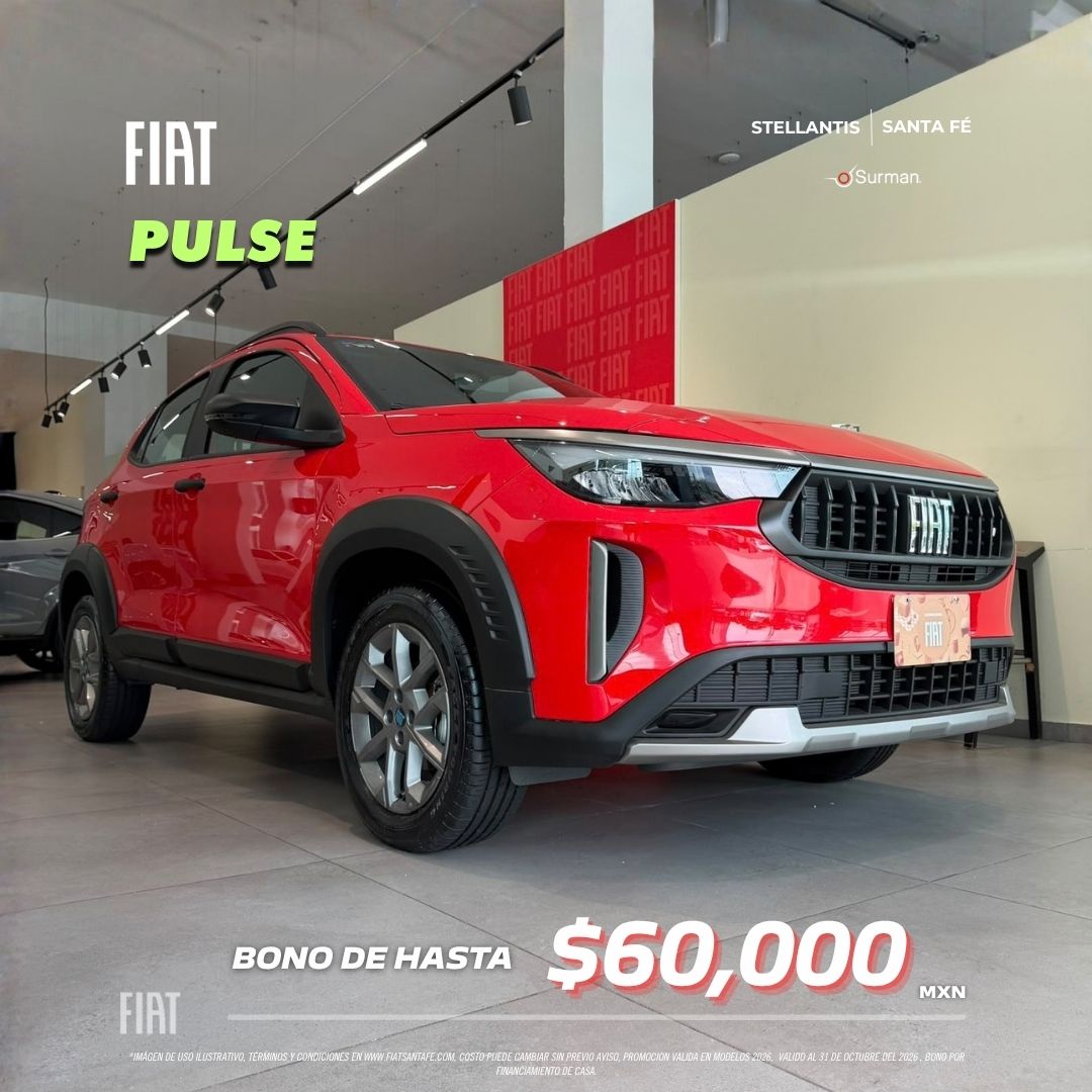 Fiat Pulse 2026 con bono de hasta $60,000 MXN